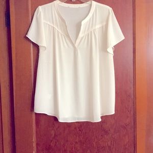 Loft Cream color blouse in size M